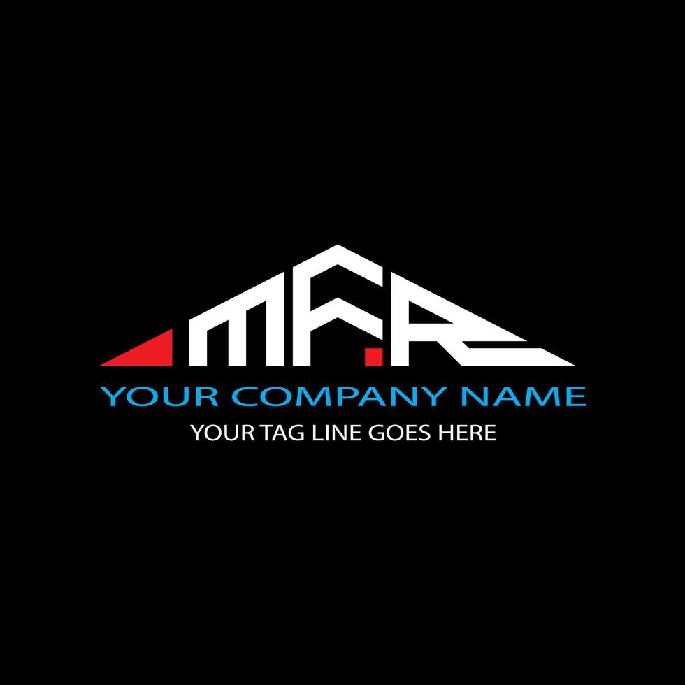 MFR letter logo creative design with vector graphic
