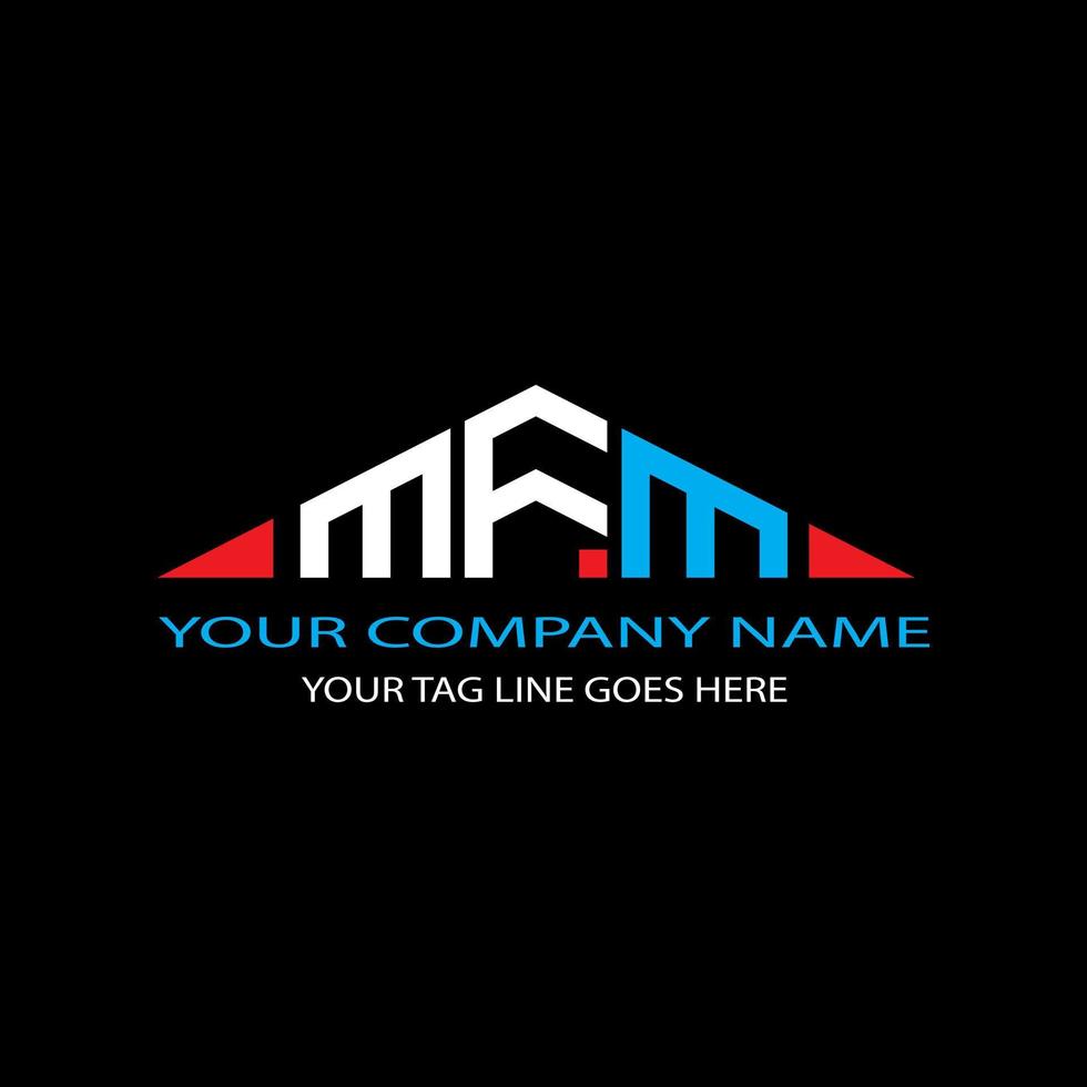 MFM letter logo creative design with vector graphic