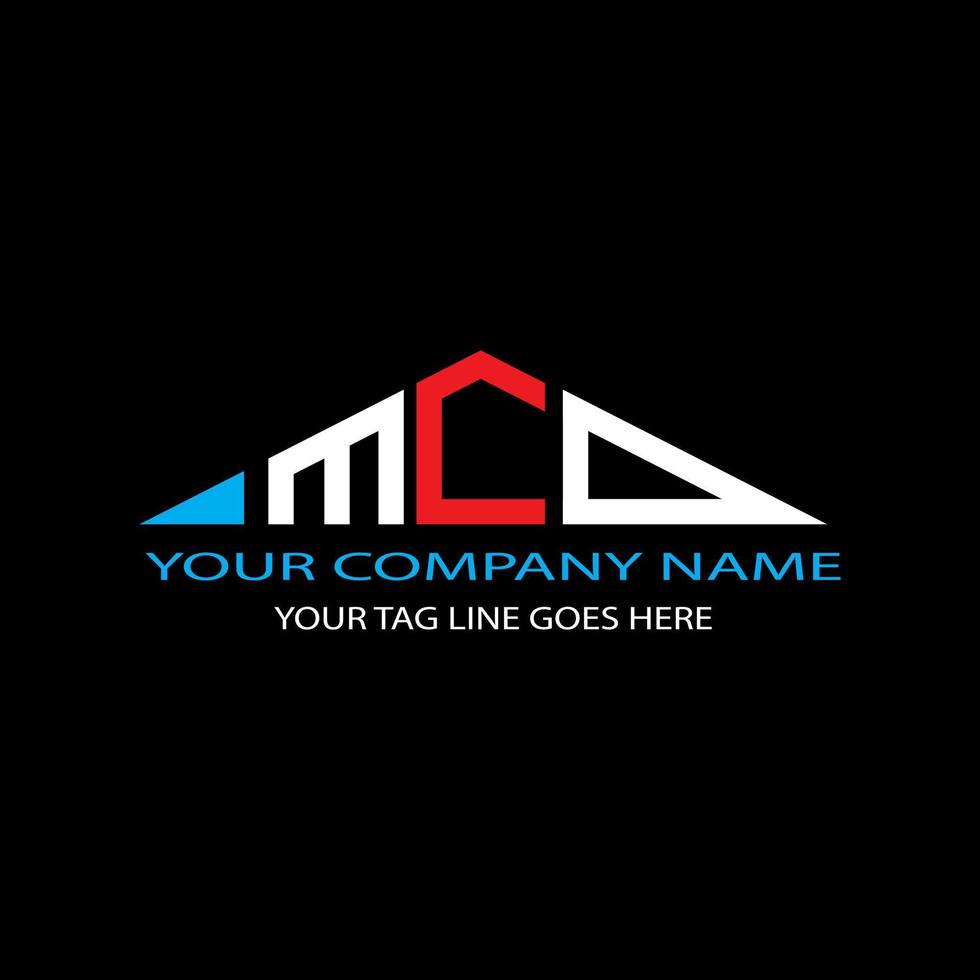 MCD letter logo creative design with vector graphic