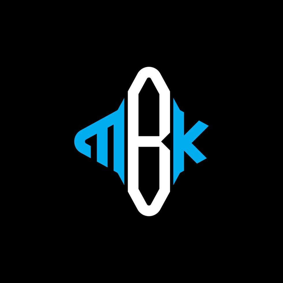 MBK letter logo creative design with vector graphic