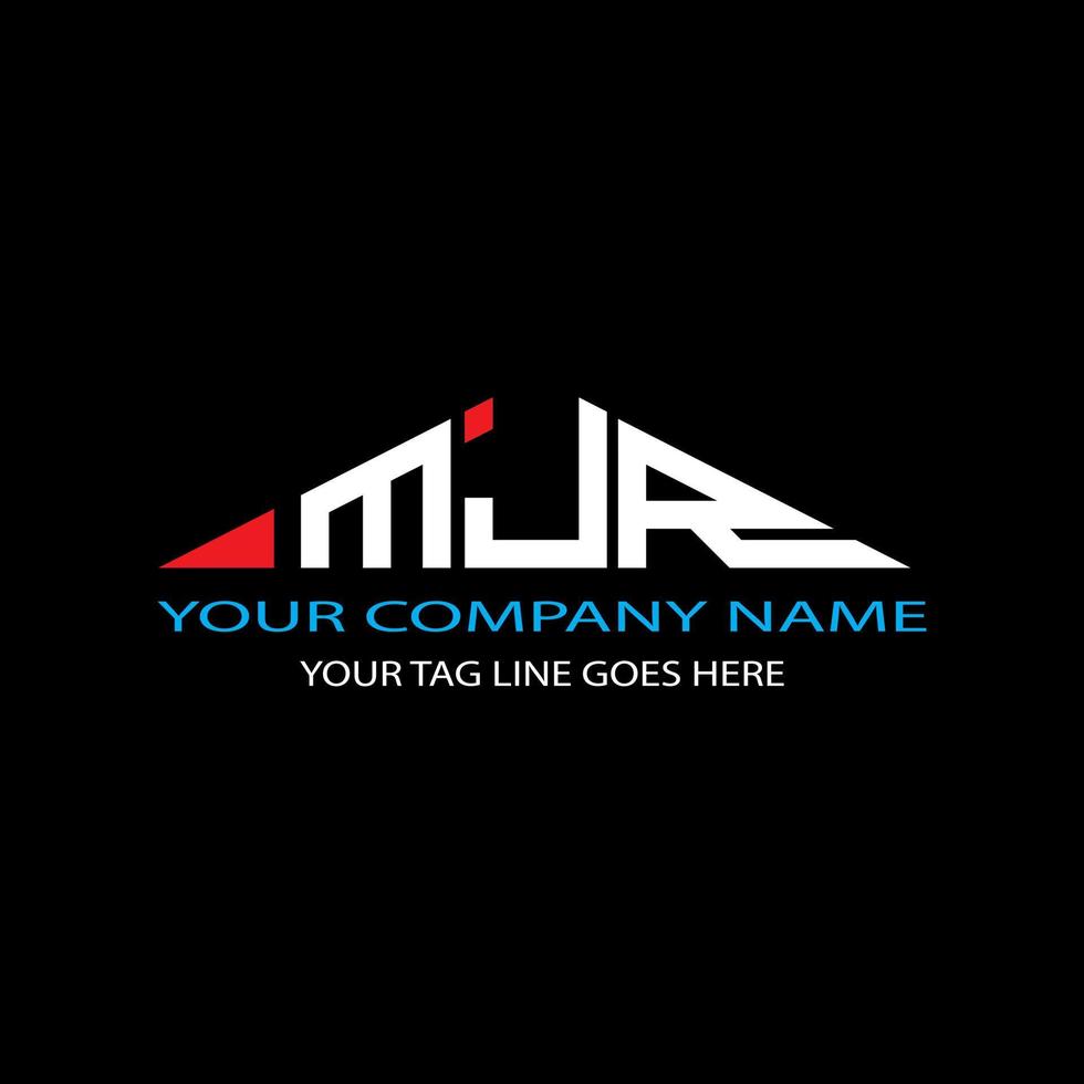 MJR letter logo creative design with vector graphic