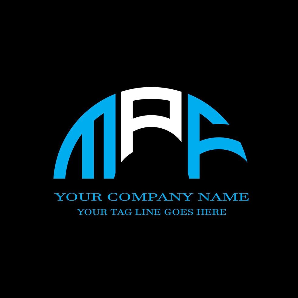 MPF letter logo creative design with vector graphic