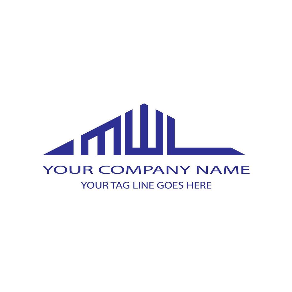 MWL letter logo creative design with vector graphic