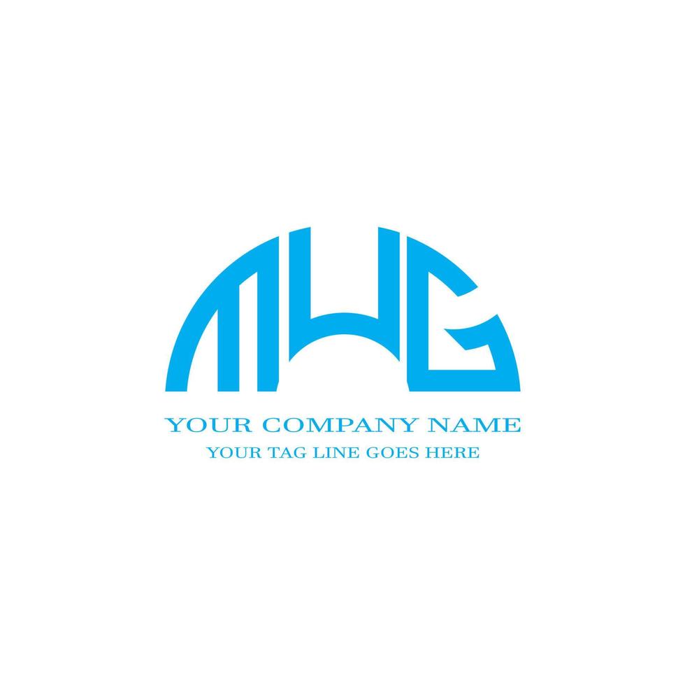 MUG letter logo creative design with vector graphic
