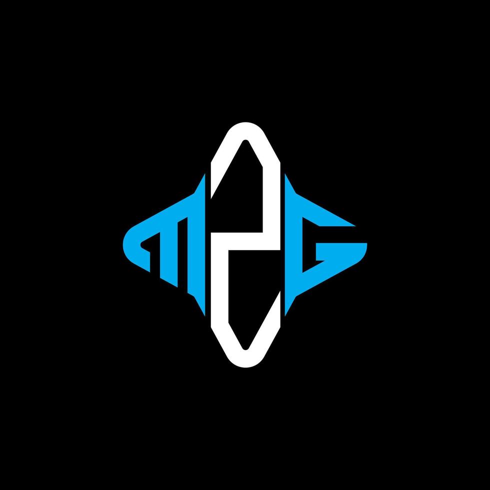 MZG letter logo creative design with vector graphic