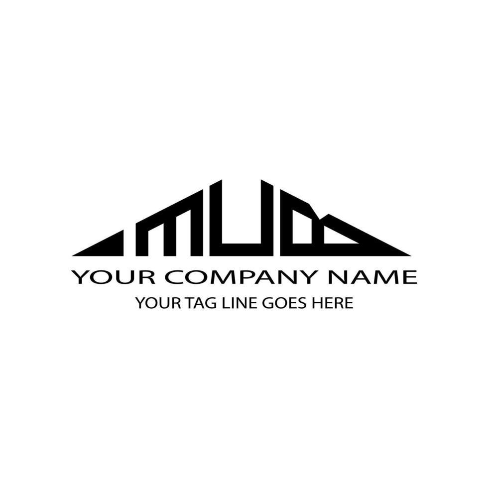 MUB letter logo creative design with vector graphic