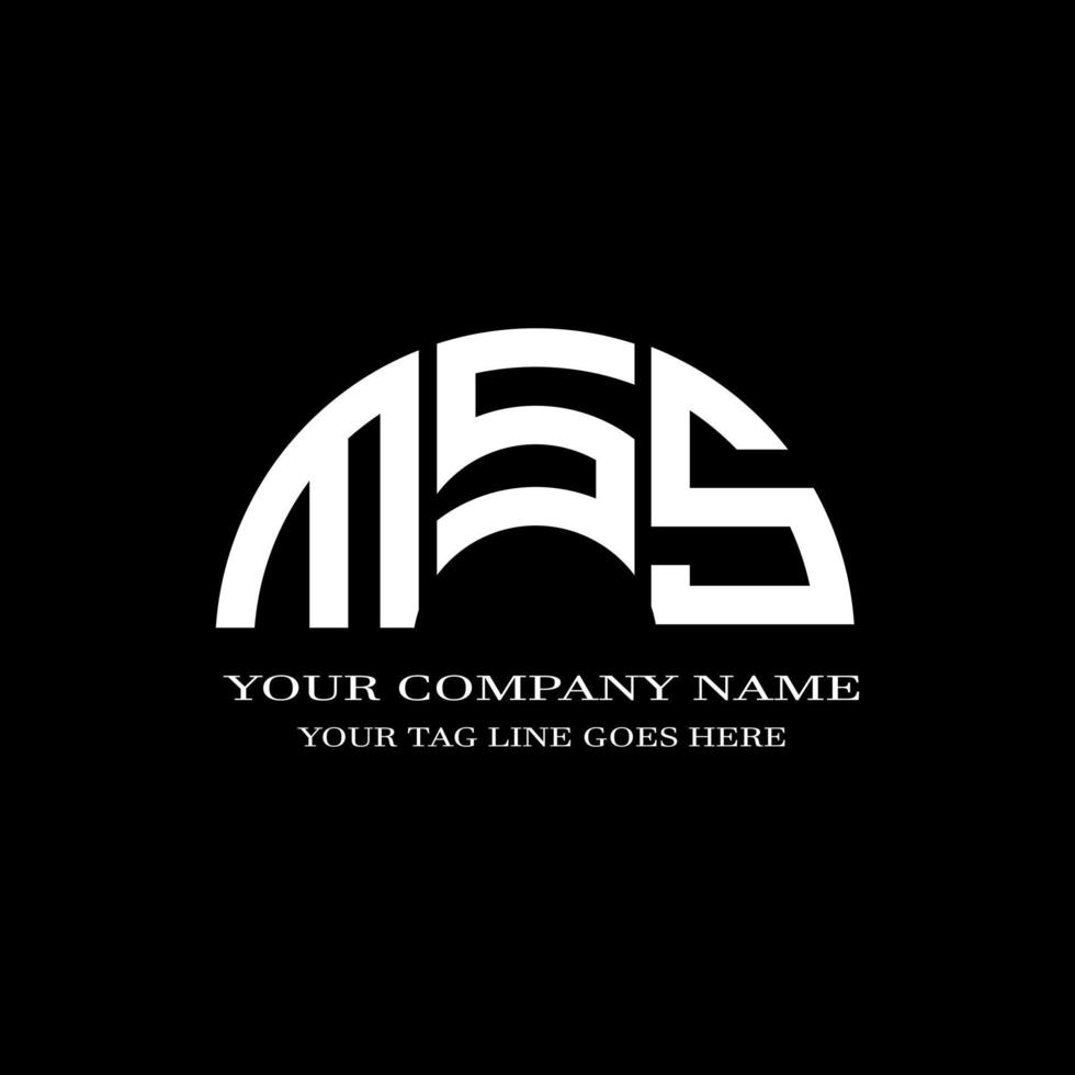 MSS letter logo creative design with vector graphic