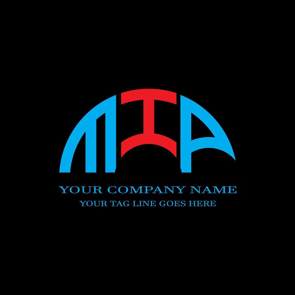 MIP letter logo creative design with vector graphic