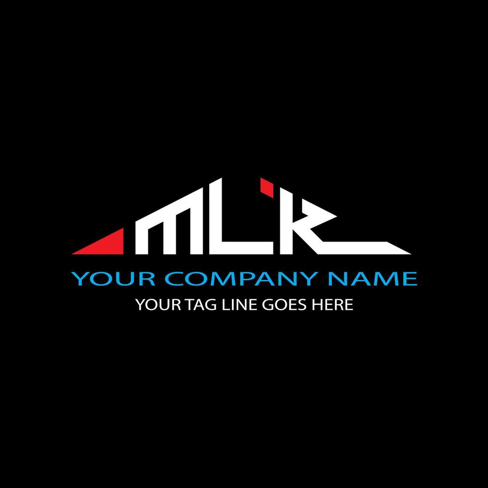MLK letter logo creative design with vector graphic