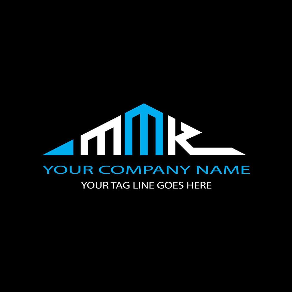 diseño creativo del logotipo de la letra mmk con gráfico vectorial vector