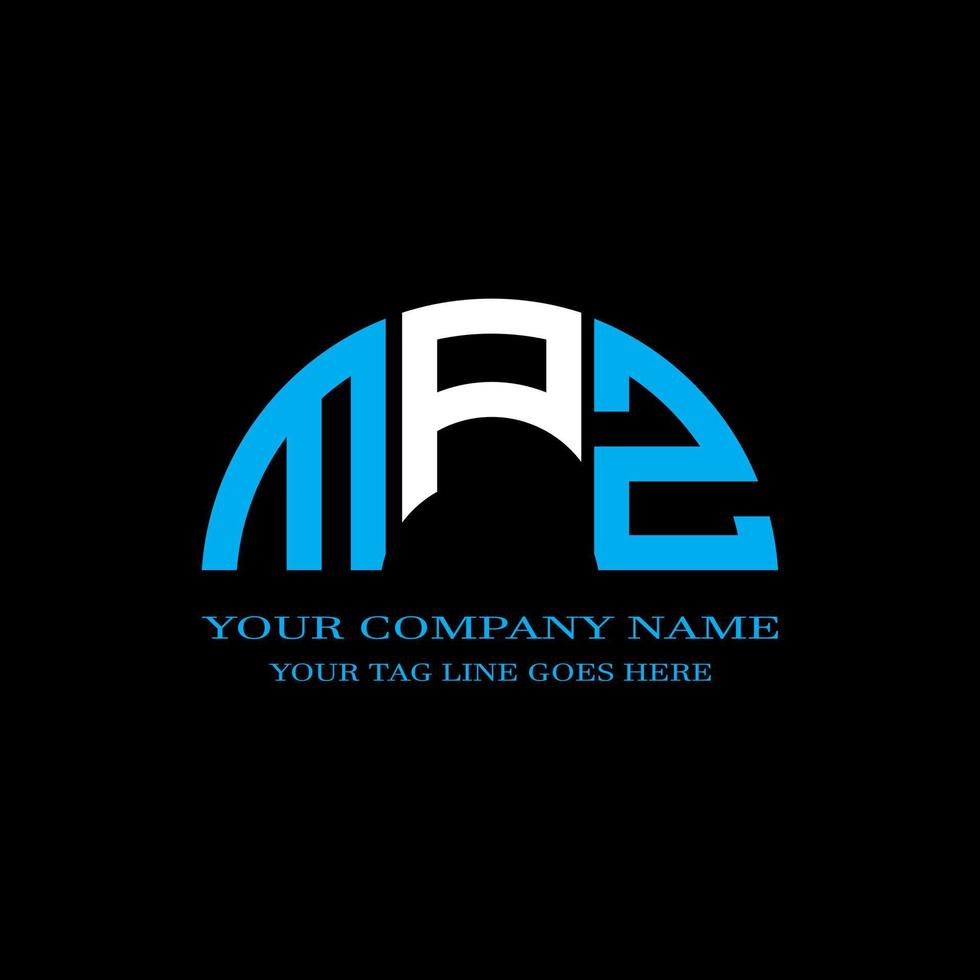 MPZ letter logo creative design with vector graphic