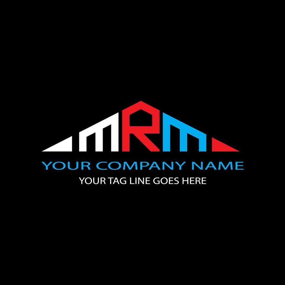 MRM letter logo creative design with vector graphic