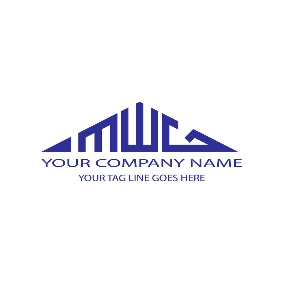 MWG letter logo creative design with vector graphic