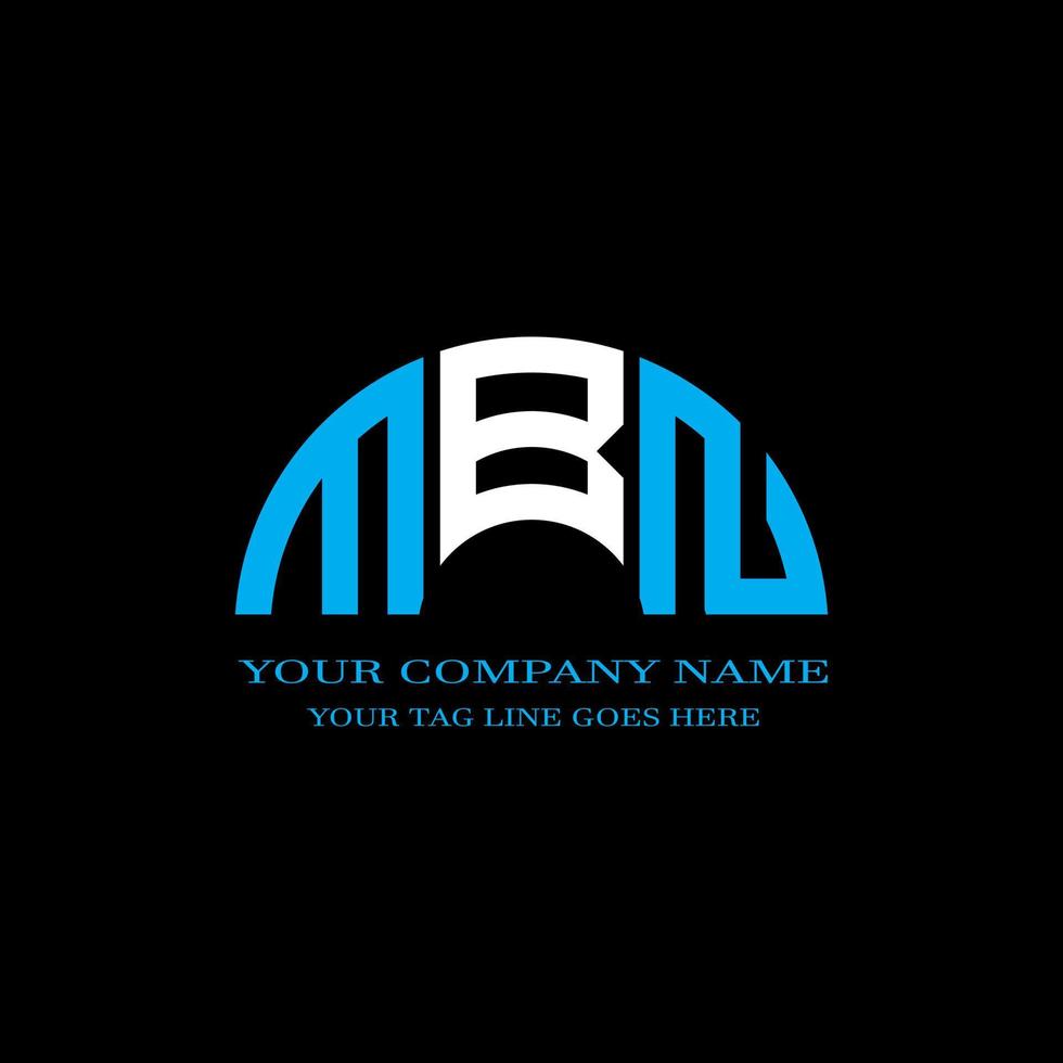 MBN letter logo creative design with vector graphic
