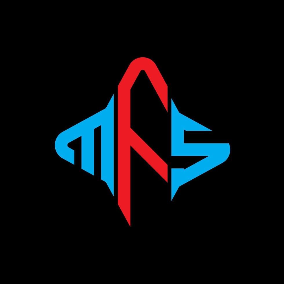 MFS letter logo creative design with vector graphic