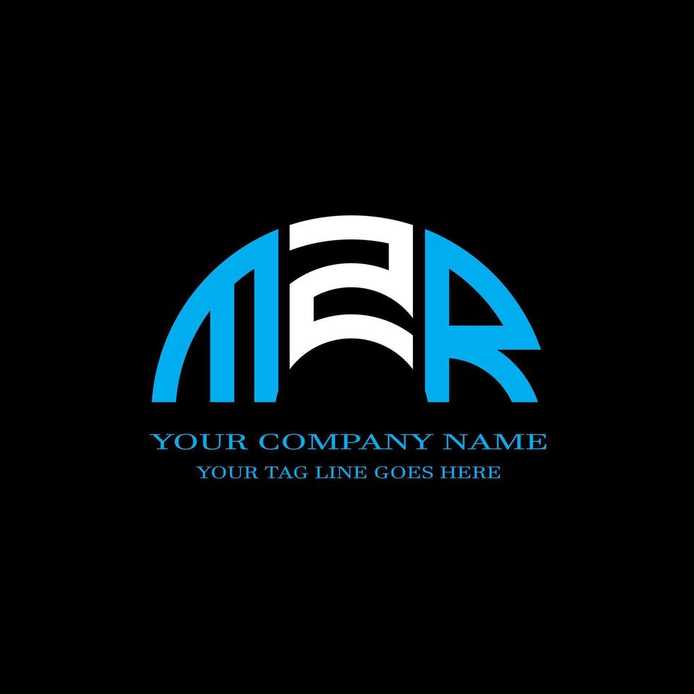 MZR letter logo creative design with vector graphic