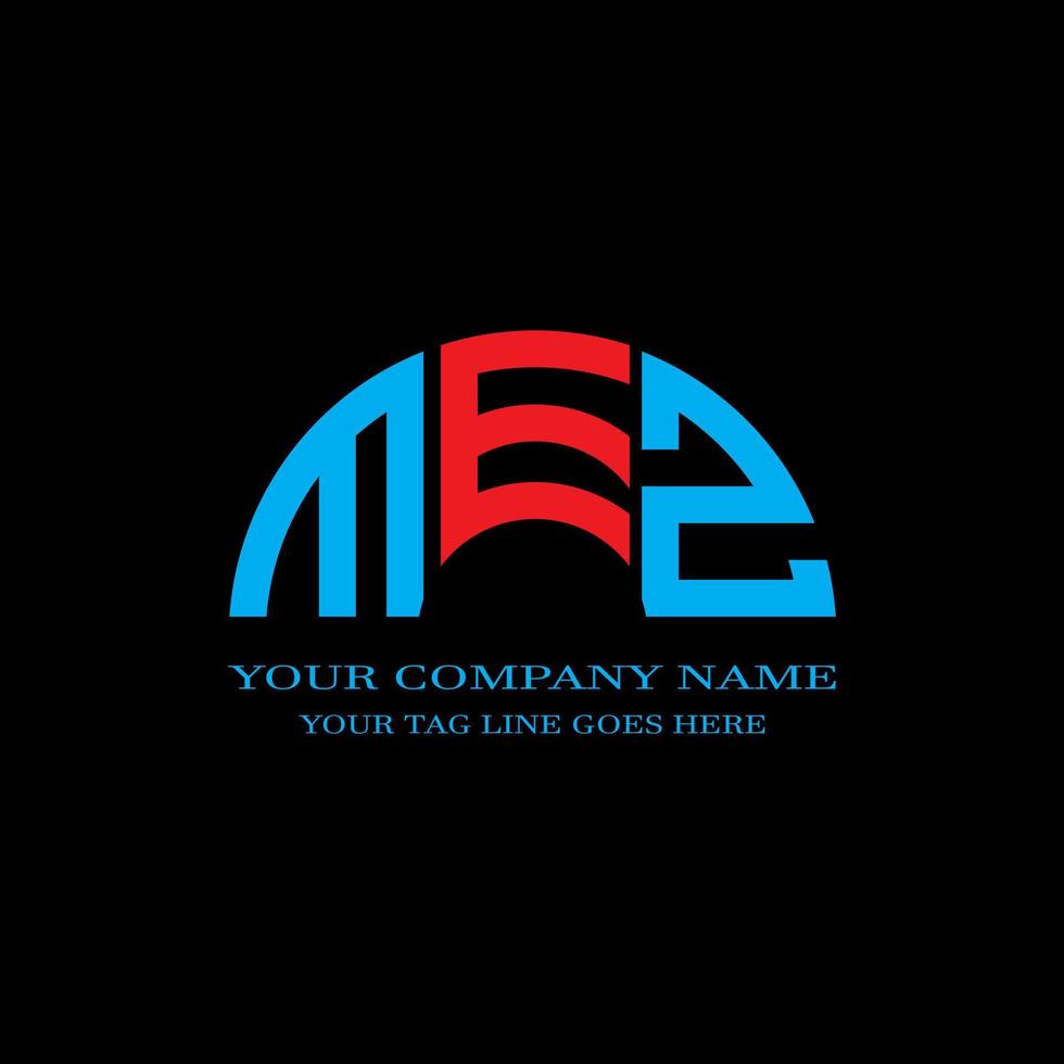MEZ letter logo creative design with vector graphic