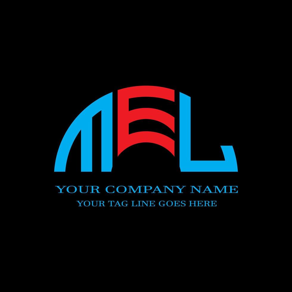 MEL letter logo creative design with vector graphic