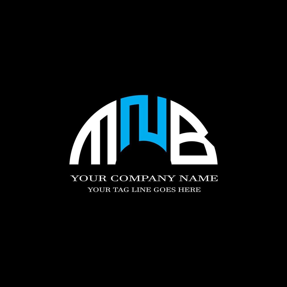 MNB letter logo creative design with vector graphic