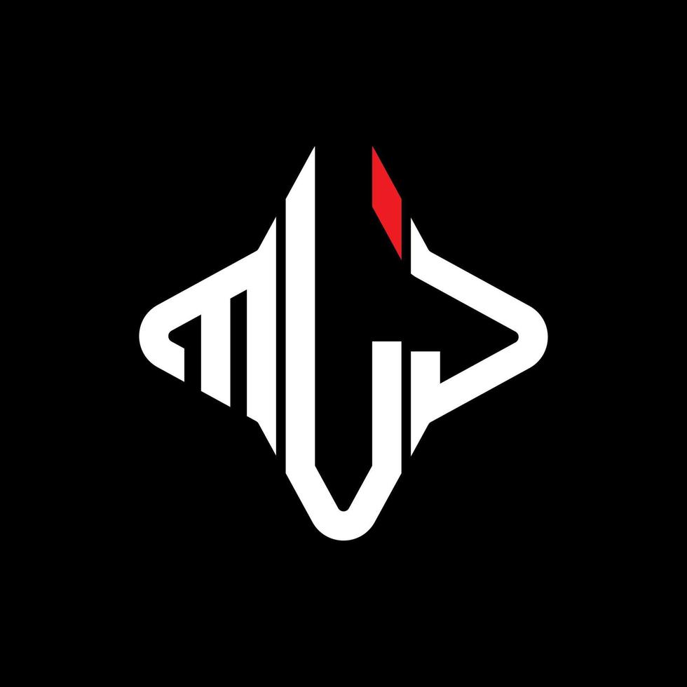 MLJ letter logo creative design with vector graphic