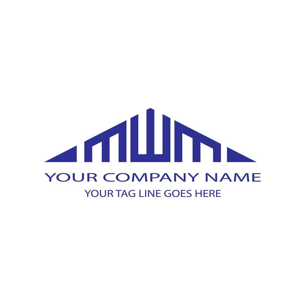 MWM letter logo creative design with vector graphic