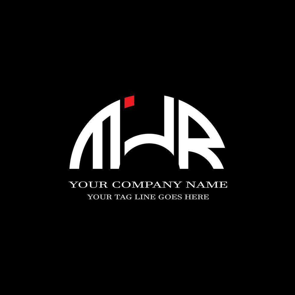 MJR letter logo creative design with vector graphic