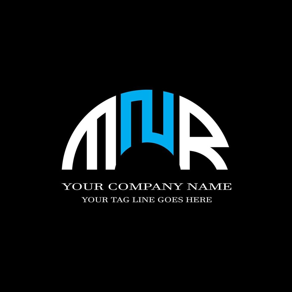 MNR letter logo creative design with vector graphic