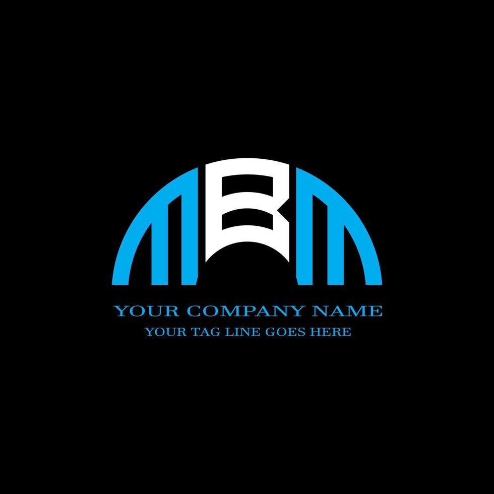 MBM letter logo creative design with vector graphic