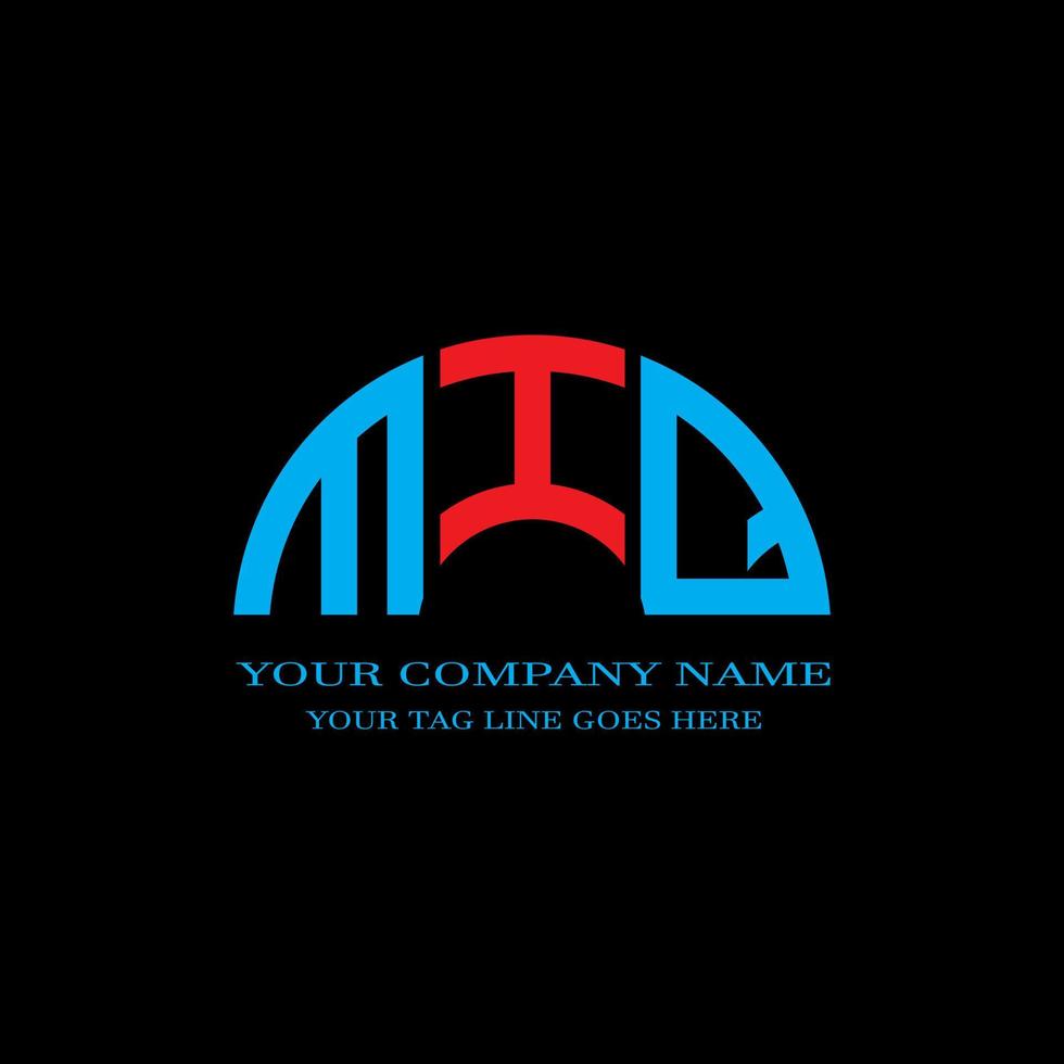 MIQ letter logo creative design with vector graphic