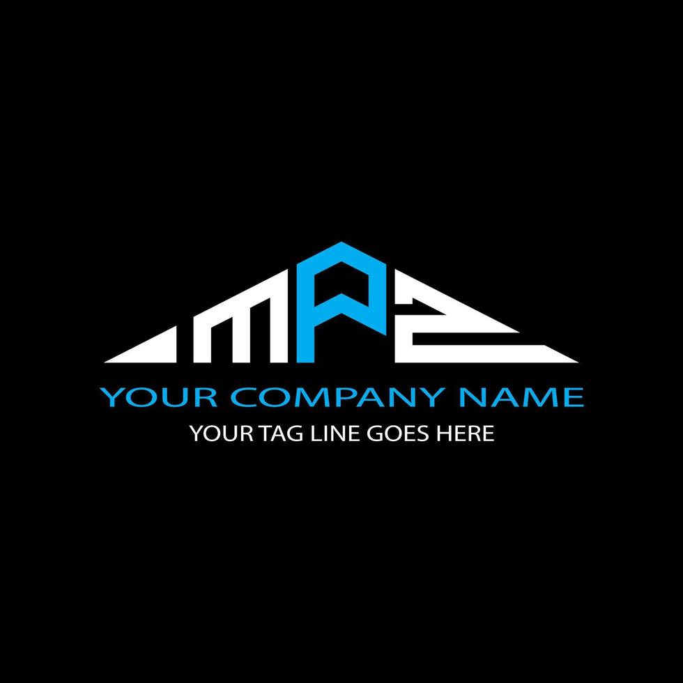 MPZ letter logo creative design with vector graphic
