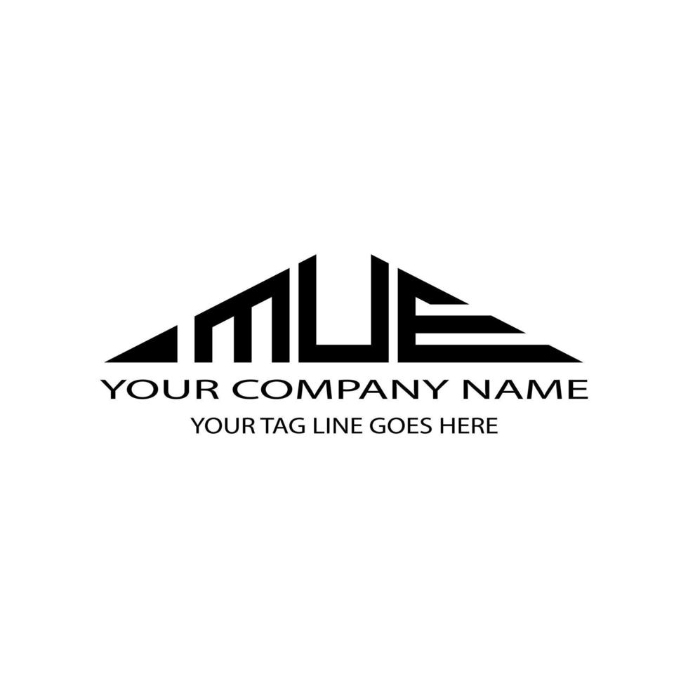 MUE letter logo creative design with vector graphic