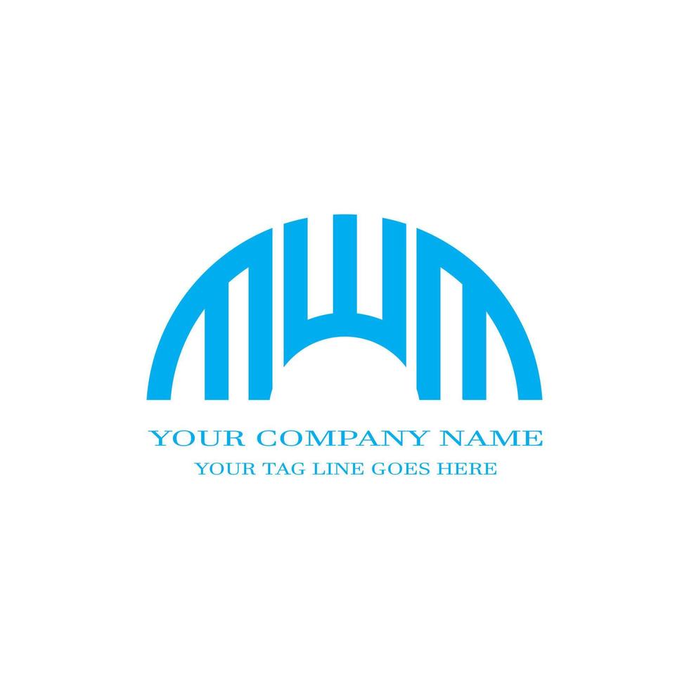 MWM letter logo creative design with vector graphic
