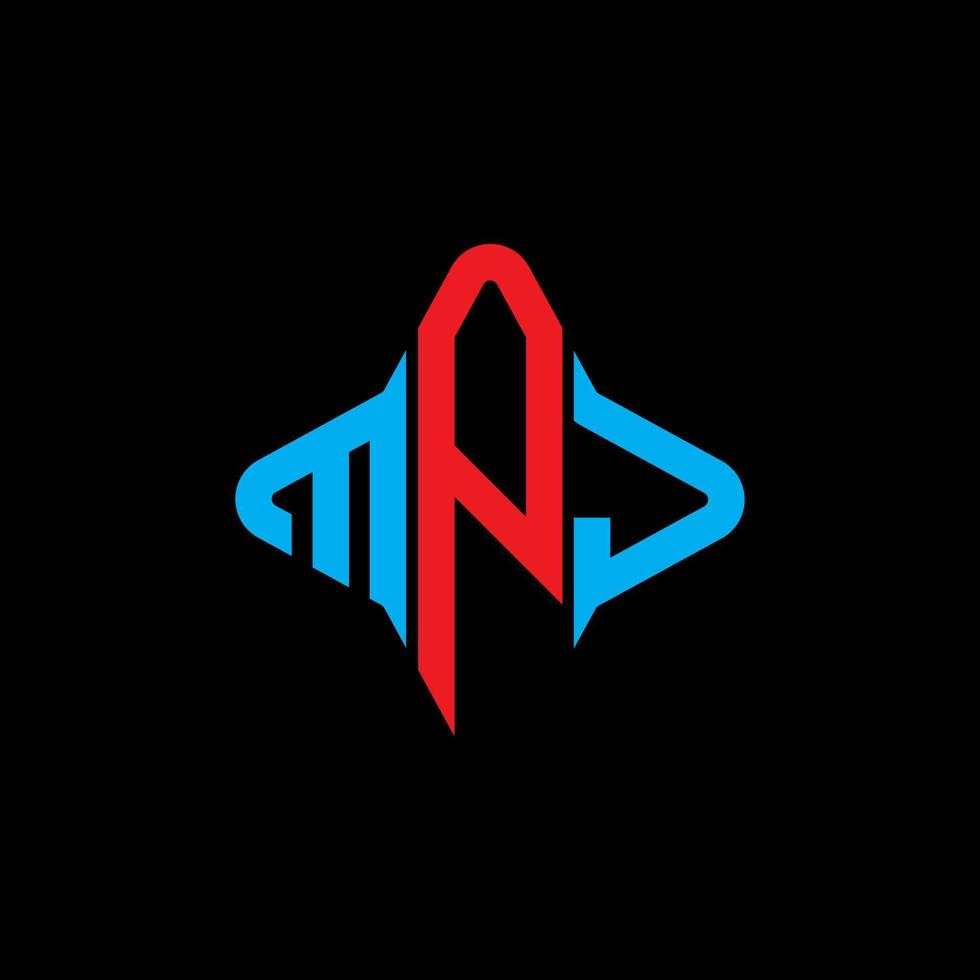 MPJ letter logo creative design with vector graphic