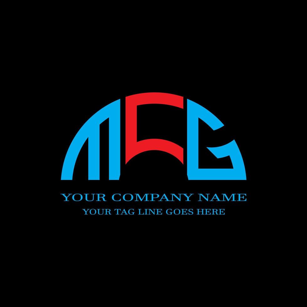 MCG letter logo creative design with vector graphic