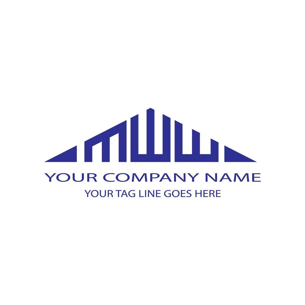 MWW letter logo creative design with vector graphic