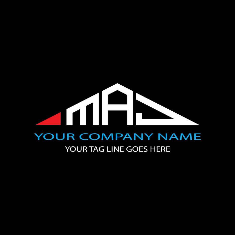 MAJ letter logo creative design with vector graphic