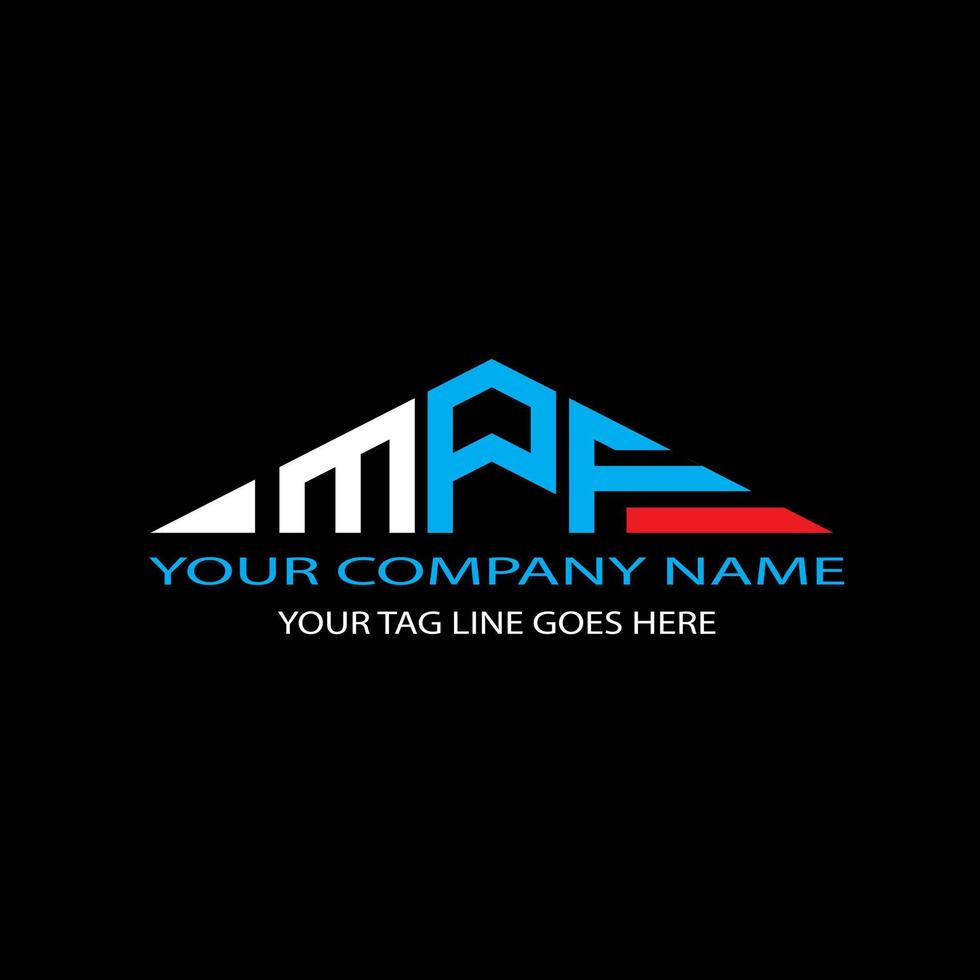 MPF letter logo creative design with vector graphic