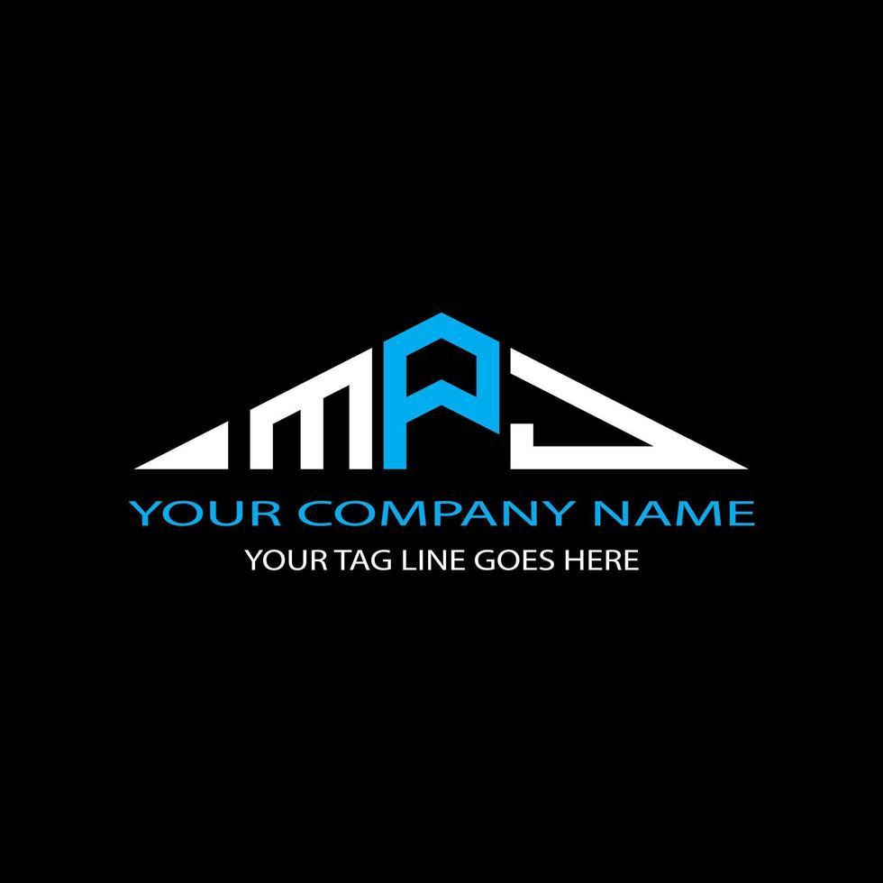 MPJ letter logo creative design with vector graphic