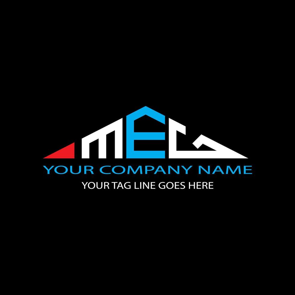 MEG letter logo creative design with vector graphic