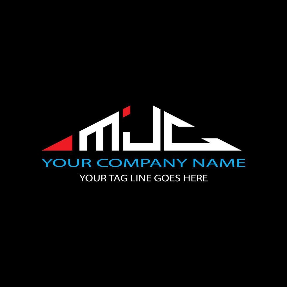 MJC letter logo creative design with vector graphic