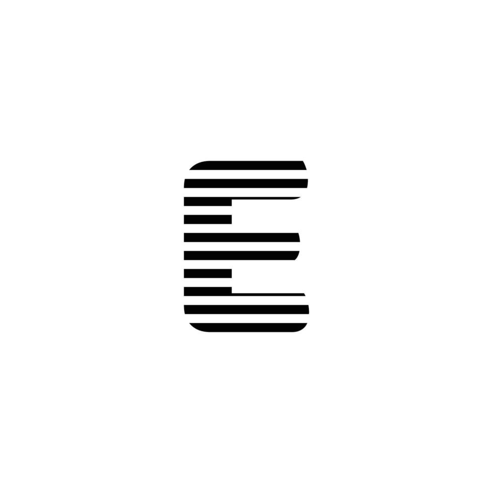 Letter E logo icon design template elements vector