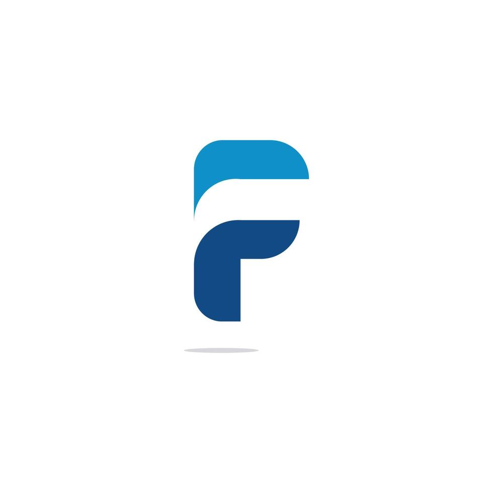 elementos de plantilla de diseño de icono de logotipo de letra f vector