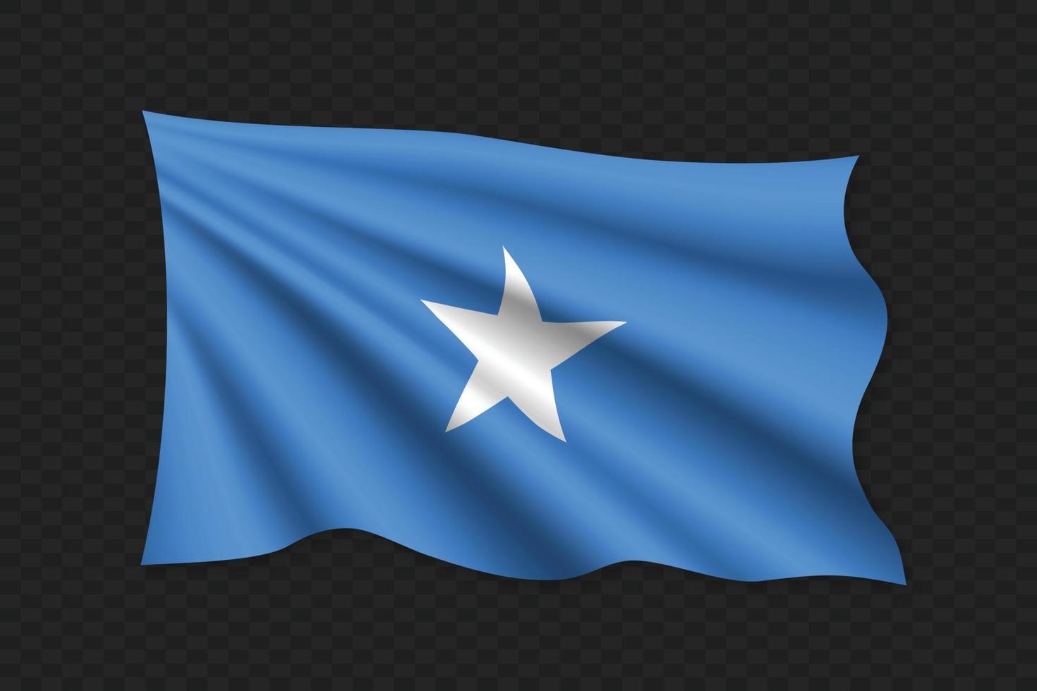 bandera ondeante 3d vector