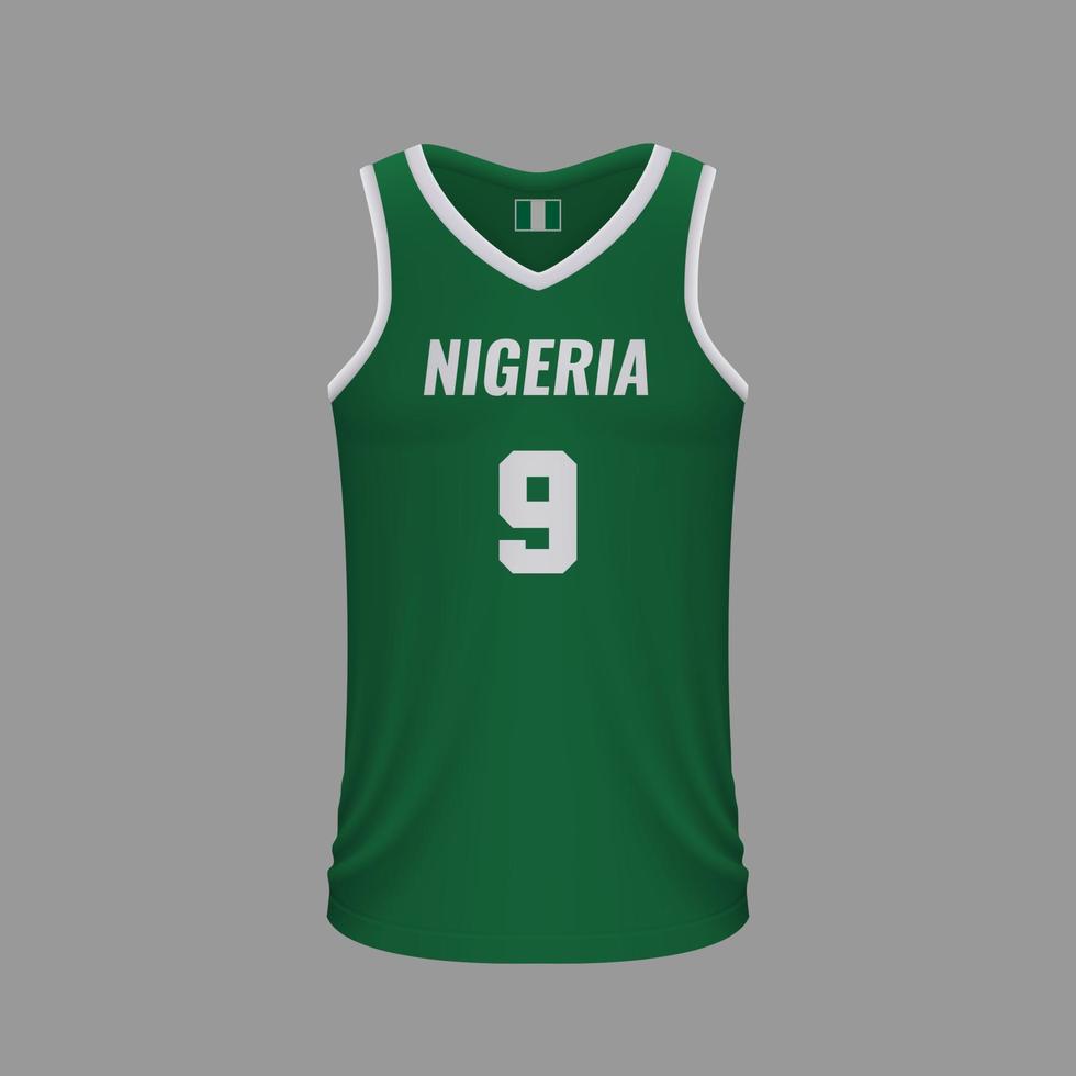 Realistic basketball shirt vector
