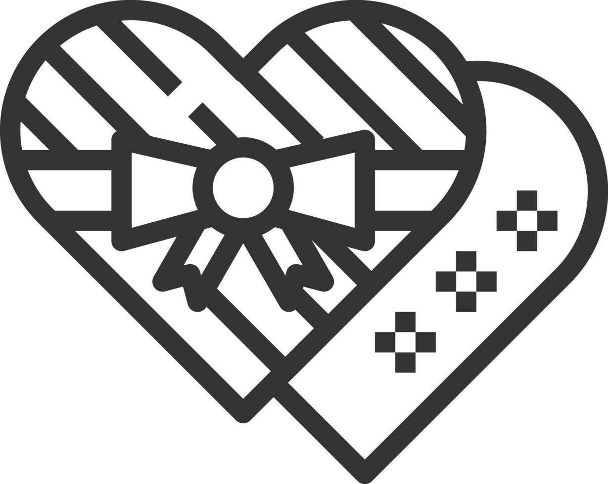 ilustración de vector de línea de icono de amor