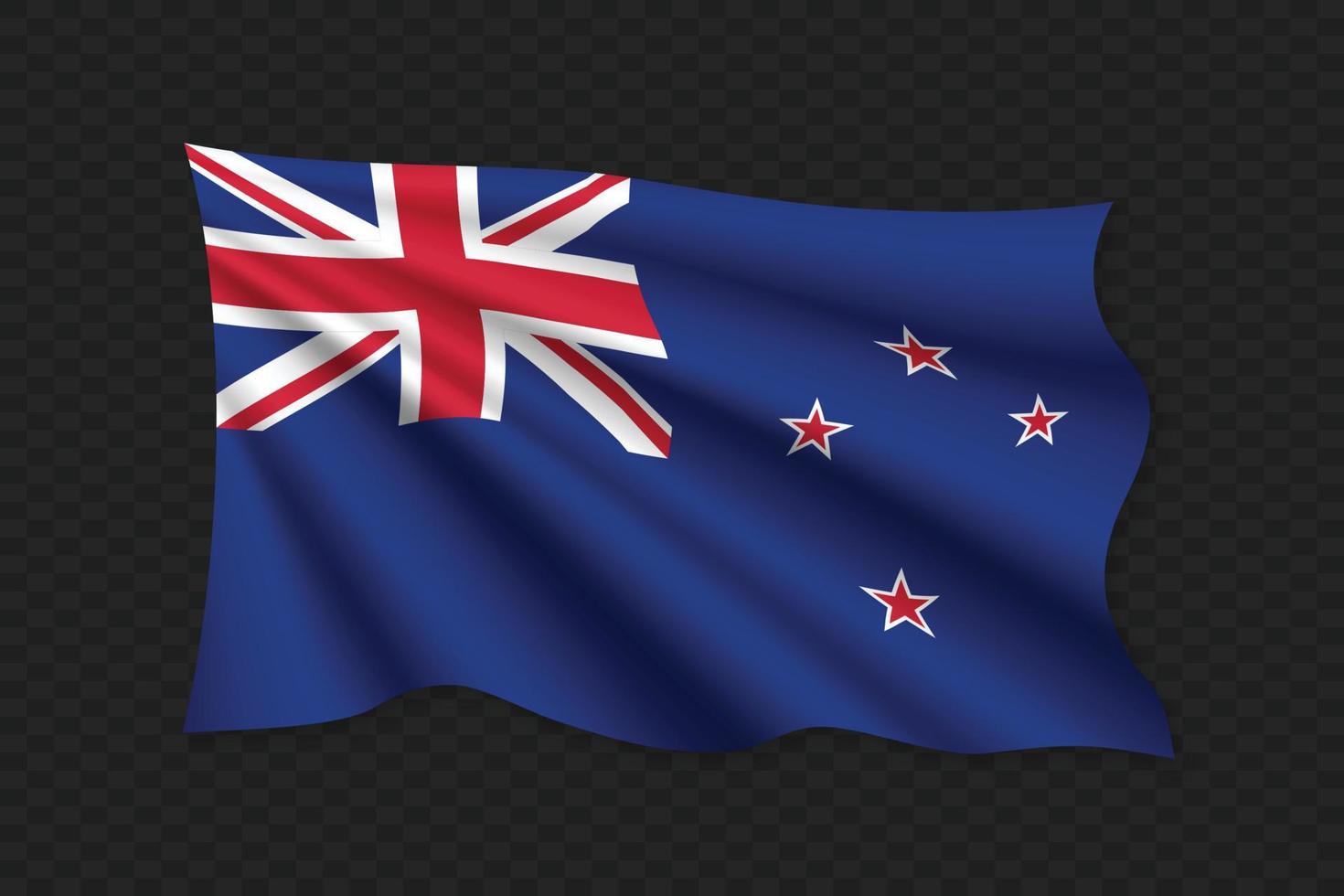 3D Waving Flag vector