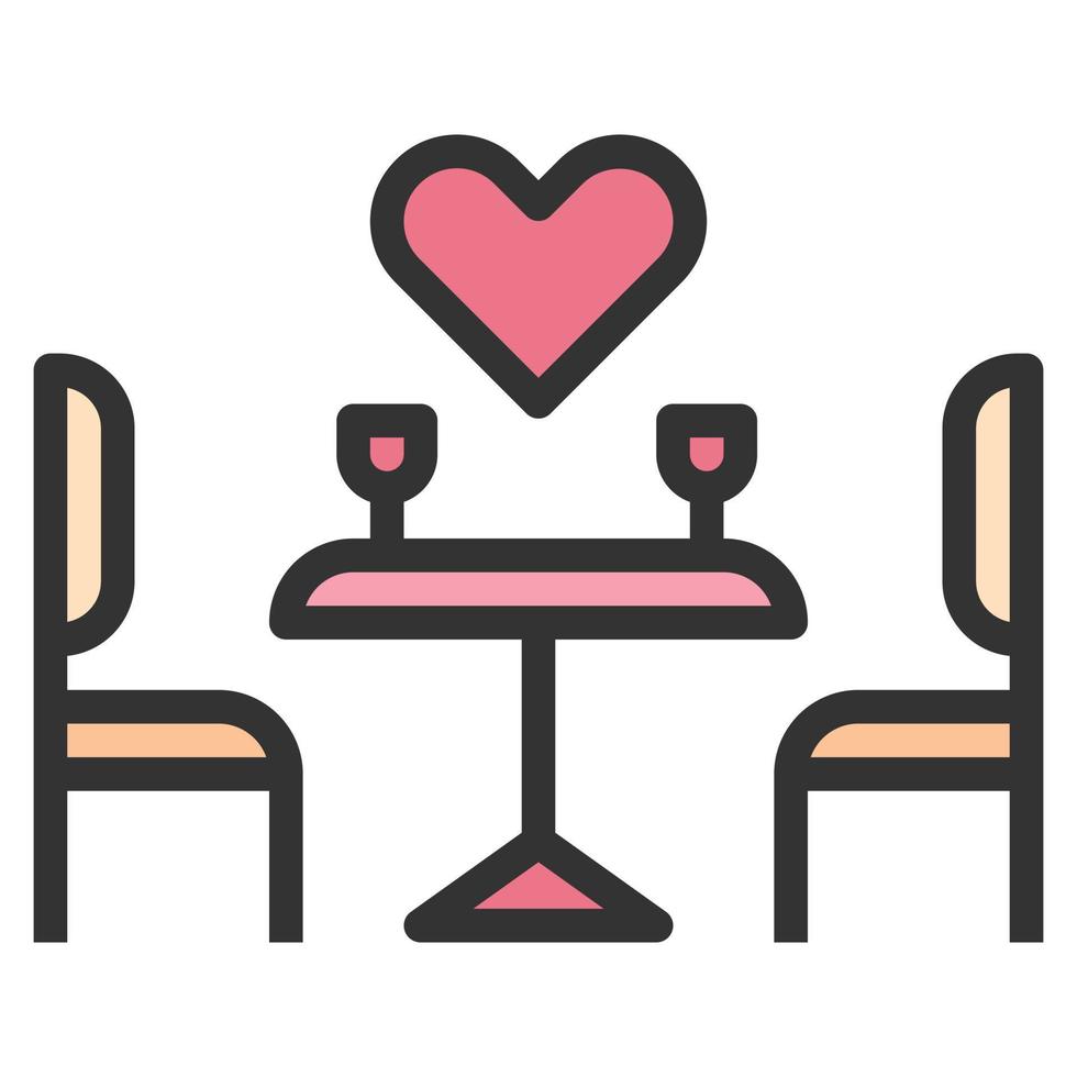 icono de amor de citas de corazón o ilustración de vector de logotipo