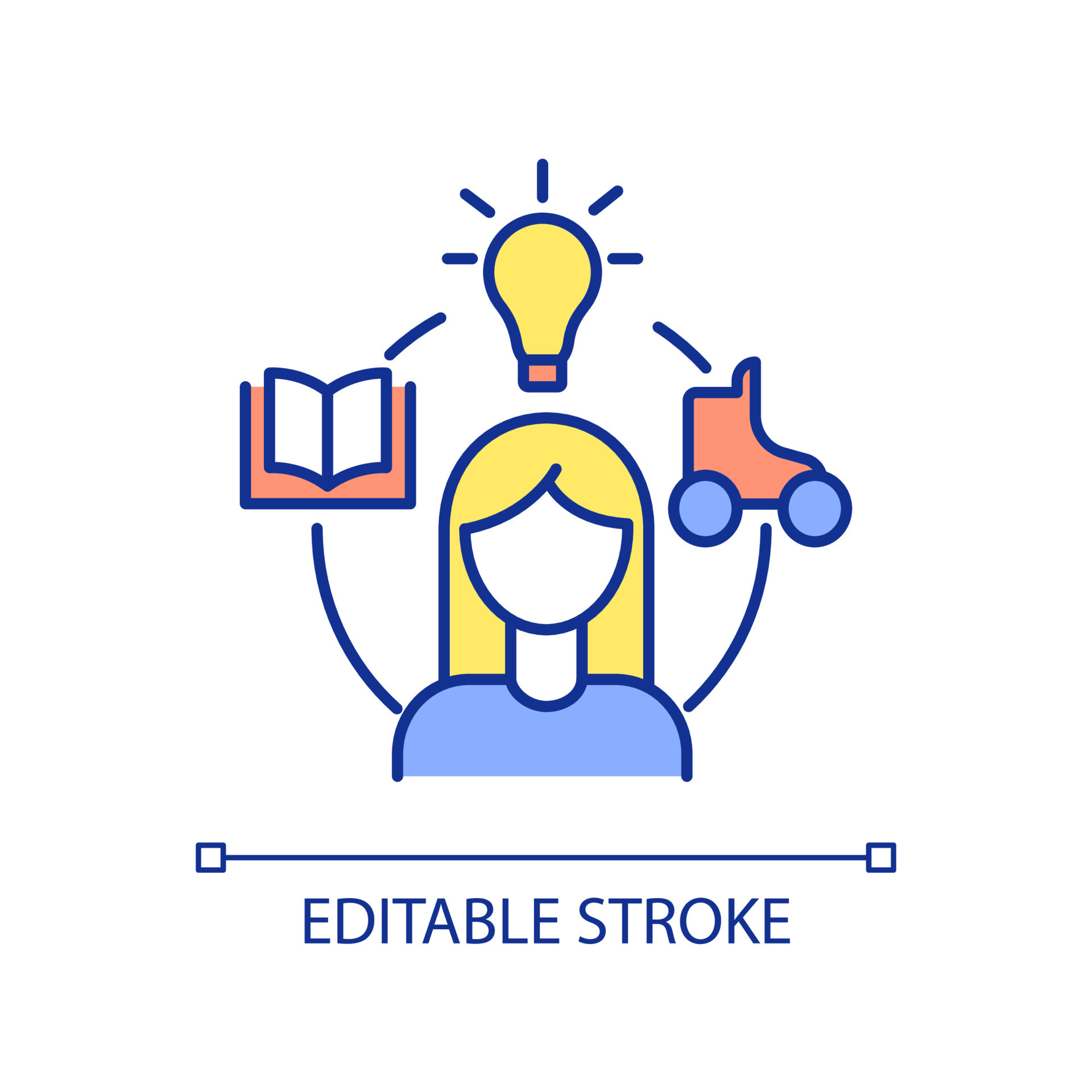 Hobbies RGB color icon. Personal interest. Leisure activities and