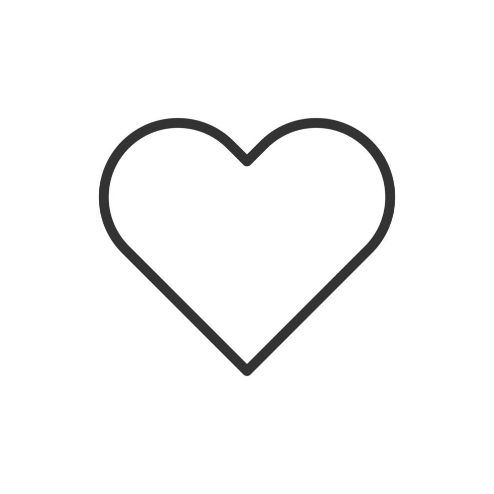 corazón, amor, icono, o, logotipo, vector, ilustración vector