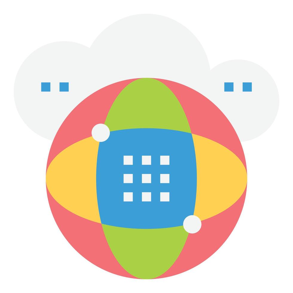 Cloud Data Technology Services Network Download Icon Vector, Database vector